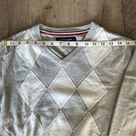 Tommy Hilfiger Gray Spade Design Sweater Size XS - Picture 5 of 8